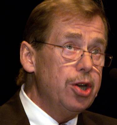 Václav Havel při projevu v U - Zdroj: IMF.org Václav Havel při projevu v U - Zdroj: IMF.org