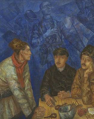 K. Petrov-Vodkin: Posle boja (1923)